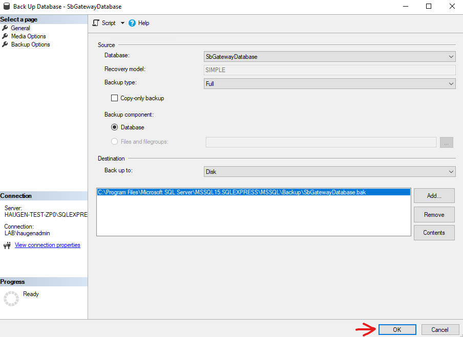 Migrate-zervicepoint-to-new-server-sql-backup-Ok