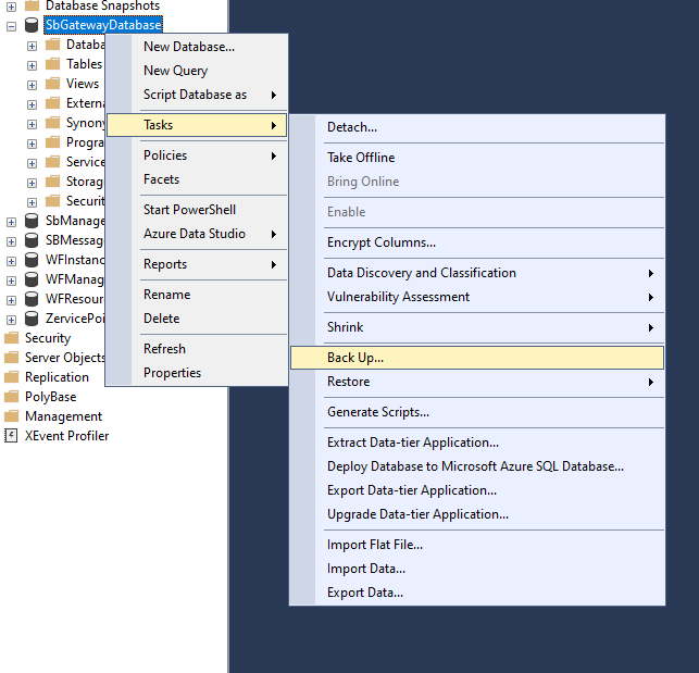 Migrate-zervicepoint-to-new-server-sql-backup
