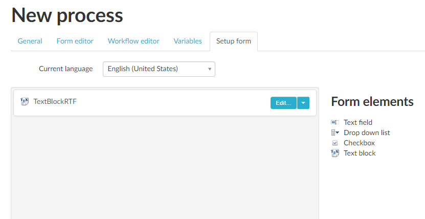 RTF Block in shared processes toolbox
