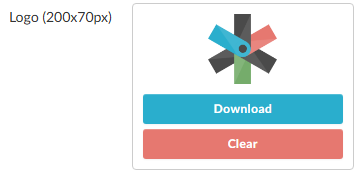 Download button for logo and banner in AdminWeb