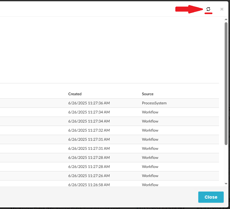 Refresh the data with the shortkey Ctrl+R